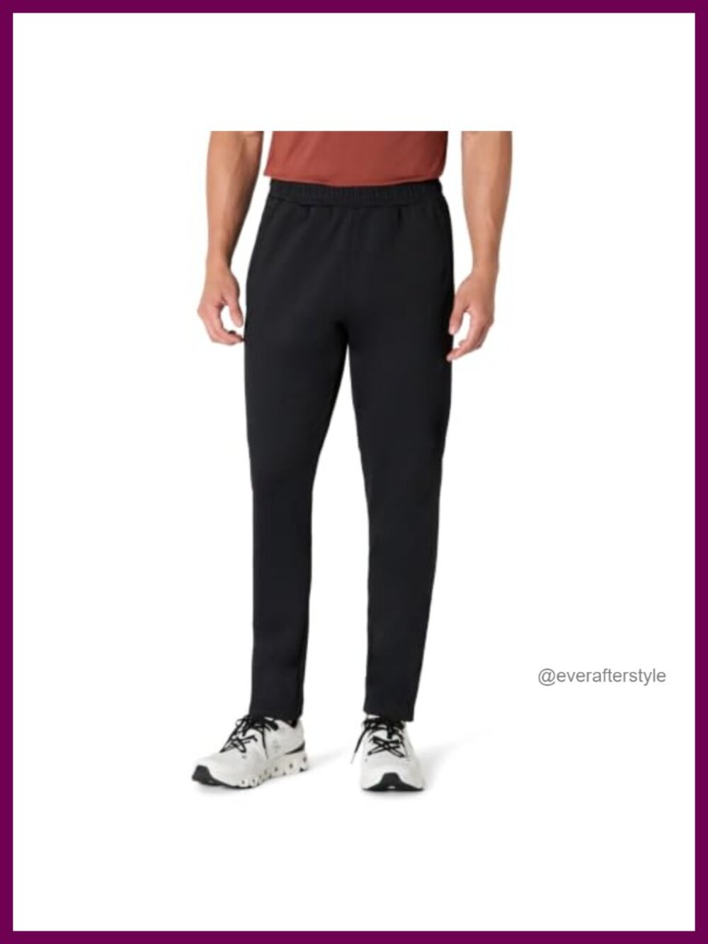 Men's Performance Stretch Training Jogger Pants Relaxed Fit Track Pants